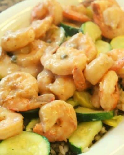 Air Fryer Cream Garlic Shrimp