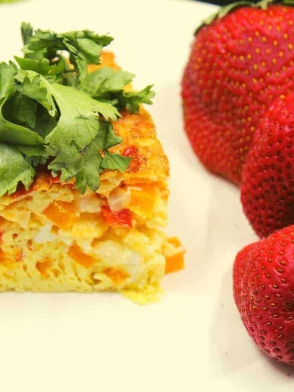 Air Fryer Easy Egg and Cheese Frittata - Fork To Spoon