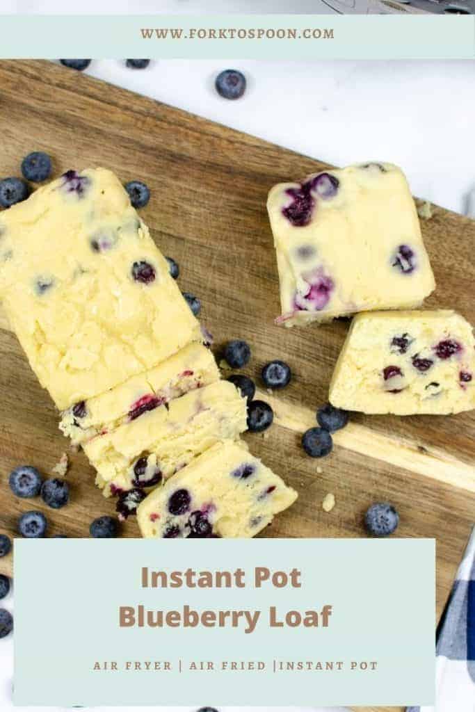 Instant Pot Blueberry Loaf