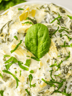 : Make Instant Pot Copycat Olive Garden Spinach Artichoke Dip in just 17 minutes! Creamy, cheesy, and tastes just like the restaurant. The perfect easy appetizer.