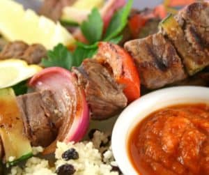 Easy Air Fryer Beef Kabobs - Fork To Spoon