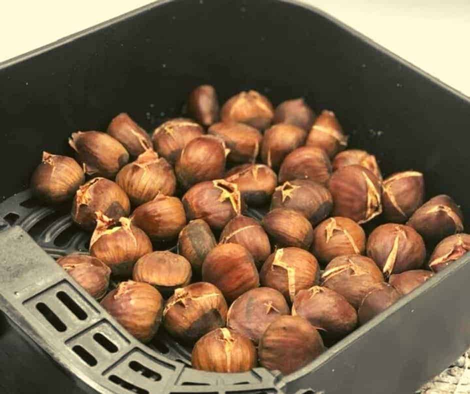 air fried chestnuts