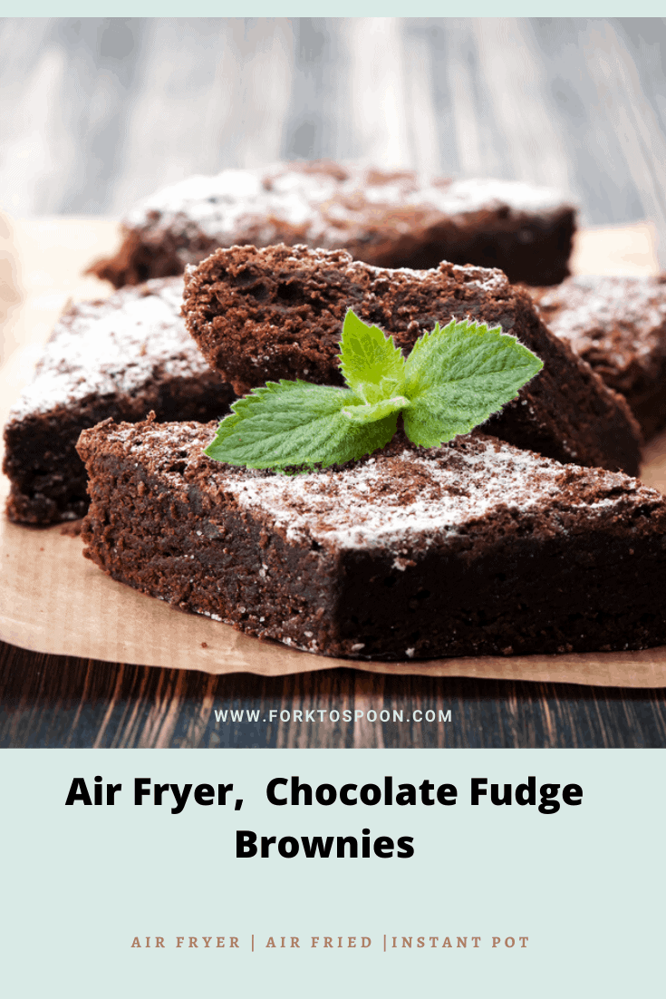 Air Fryer Homemade Brownies