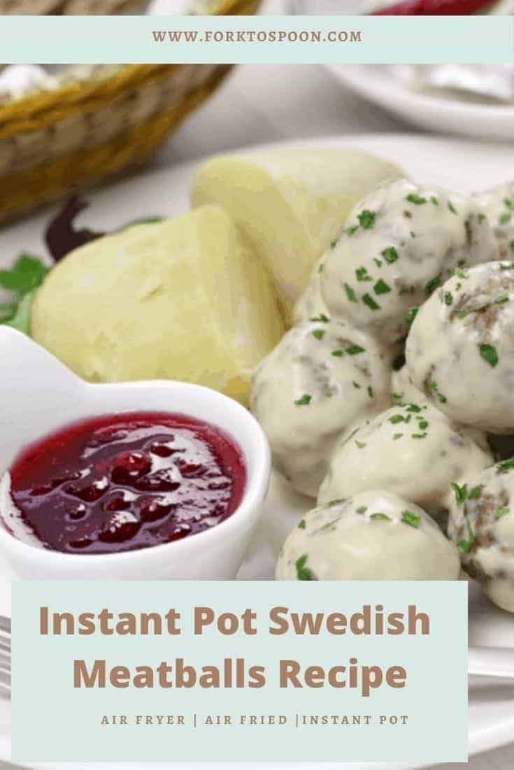 Instant Pot Swedish Meatballs