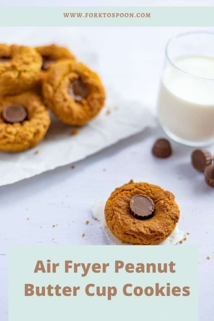 Air Fryer Peanut Butter Cup Cookies