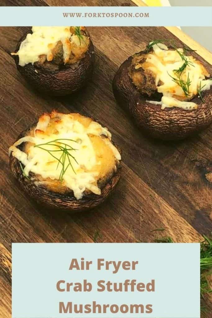 Air Fryer Crab Stuffed Mushrooms