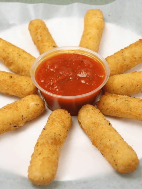 Air Fryer Frozen Mozzarella Cheese Sticks Fork To Spoon