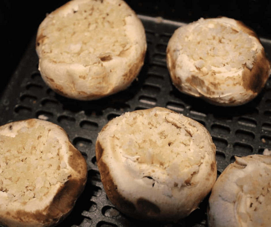 Air Fryer Stuffed Mushrooms