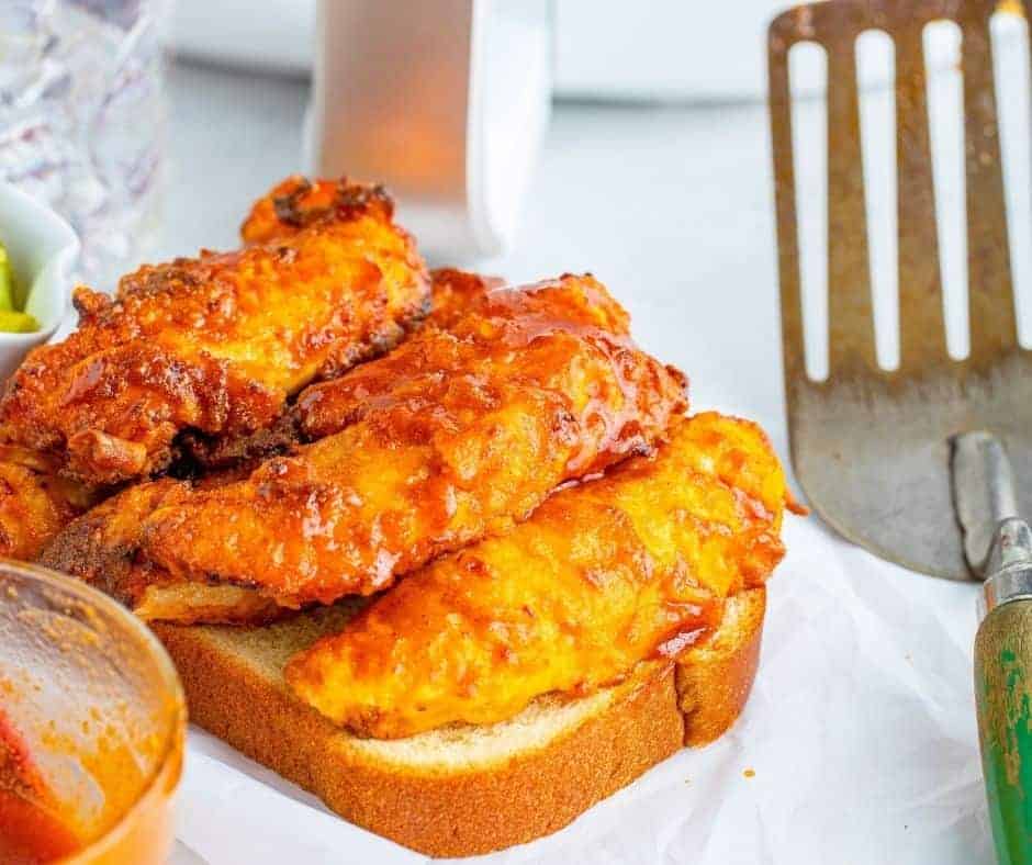 Air Fryer Nashville Hot Chicken Tenders Fork To Spoon