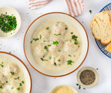 Instant Pot Chicken Alfredo Meatballs