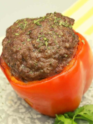 Meatloaf Stuffed Peppers