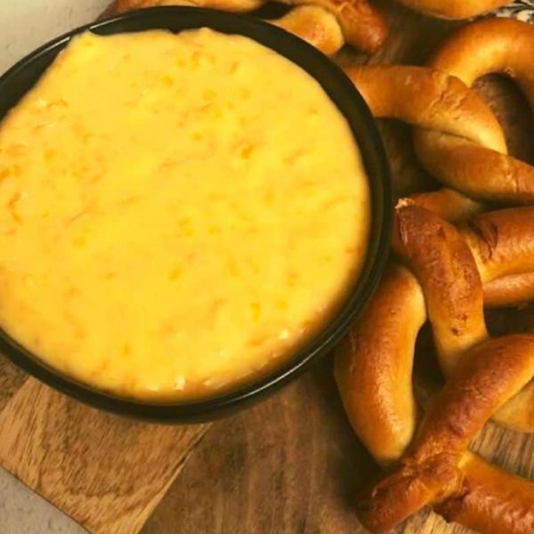 Pretzel Cheese Dip Fork To Spoon