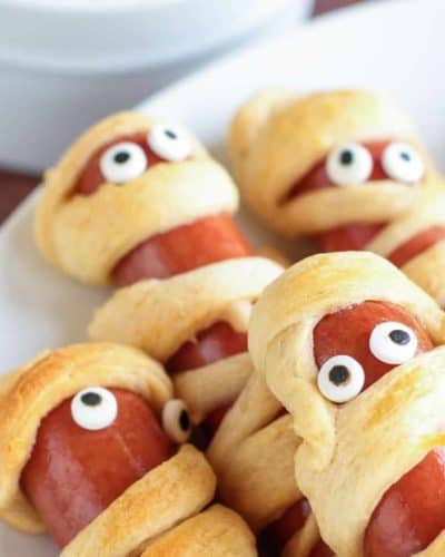 Air Fryer Mummy Hot Dogs
