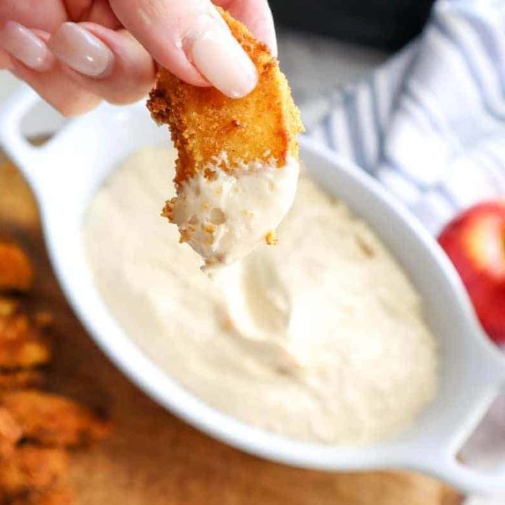 Air Fryer Apple Fries Fork To Spoon