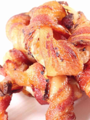 Air Fryer Bacon Wrapped Onion Rings