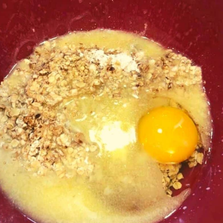 Blueberry Oatmeal ingredients in a bowl