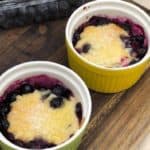 Air Fryer Blueberry Cobbler For Two