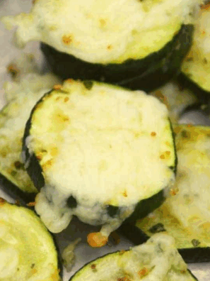 Air Fryer Cheddar Baked Zucchini