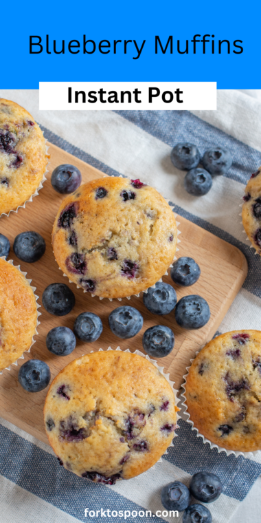 Instant Pot Blueberry Muffins