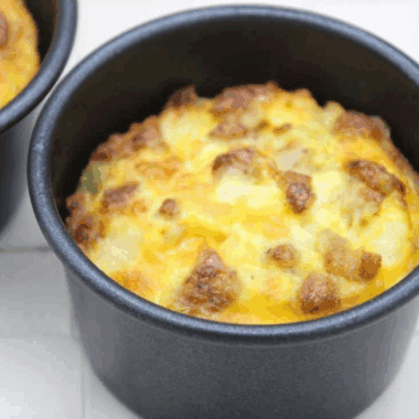 These Air Fryer Egg Bites with Sausage are a quick and protein-rich breakfast option perfect for busy mornings. Made with simple ingredients, they’re fluffy, flavorful, and ready in under 15 minutes!