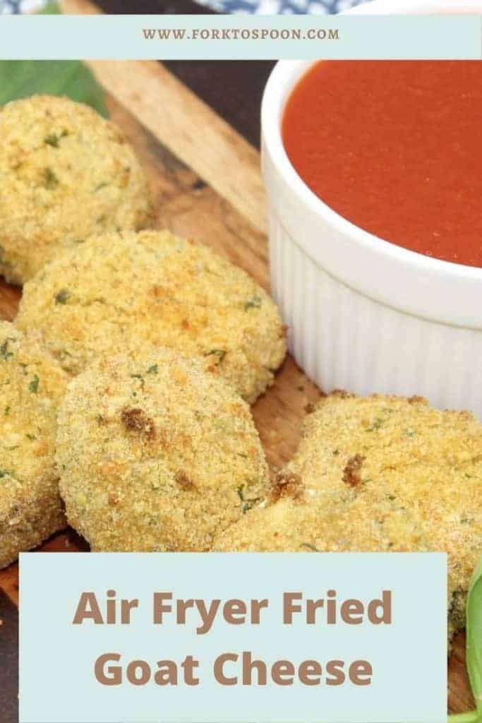 Air Fryer Fried Goat Cheese