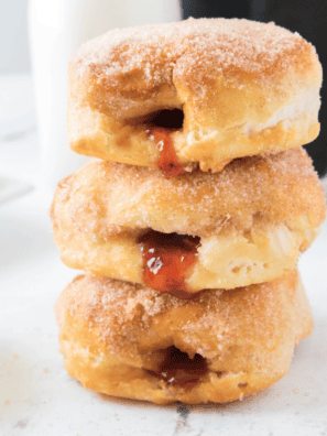 Air Fryer Jelly Donuts (Easy Strawberry-Filled Recipe)