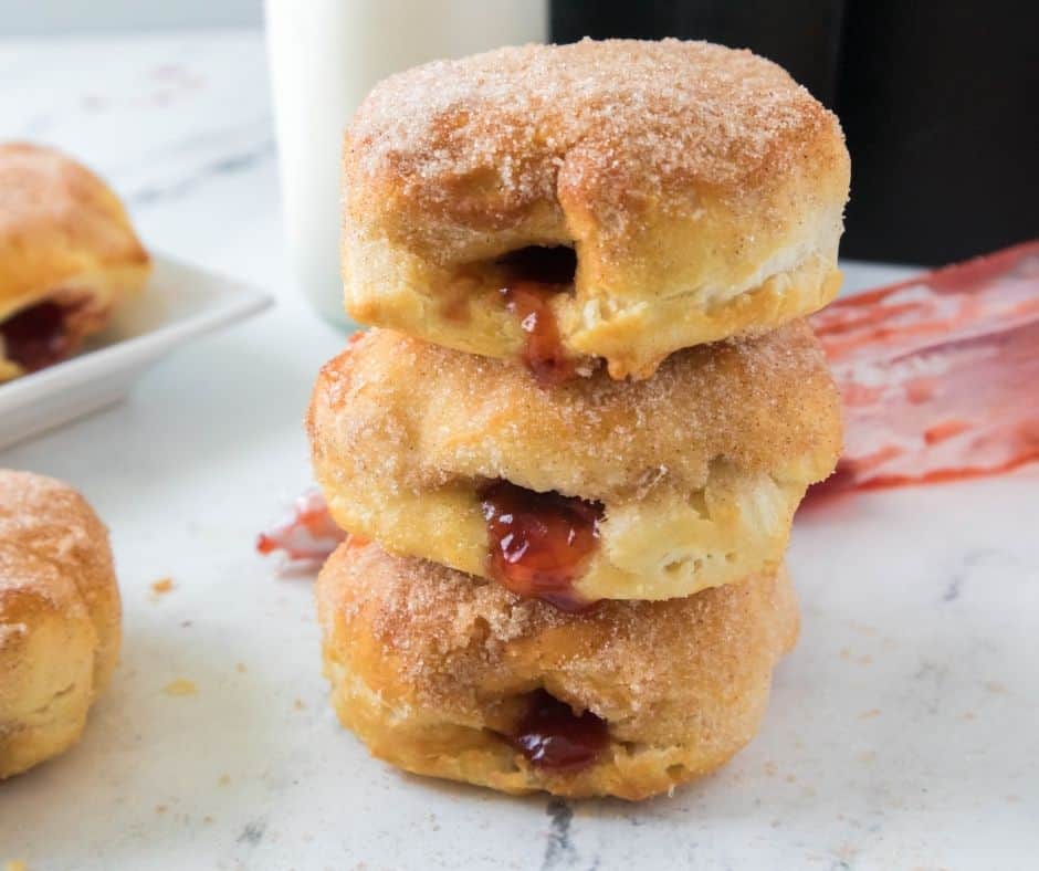 Air Fryer Jelly Donuts