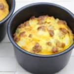 Air Fryer Sausage and Egg Bite Cups (Keto and Low-Carb)