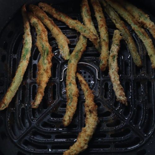 Air Fryer TGIF Friday's Green Bean Fries Fork To Spoon
