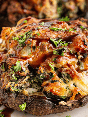 Bring the flavors of Joe’s Stone Crab right to your kitchen with this irresistible Spinach Stuffed Mushrooms recipe! These hearty mushroom caps are packed with a savory blend of spinach, cheese, and seasonings, creating the perfect bite-sized appetizer. Whether you're hosting a dinner party or craving a restaurant-quality dish at home, this easy-to-make recipe delivers bold, delicious flavors in every bite!