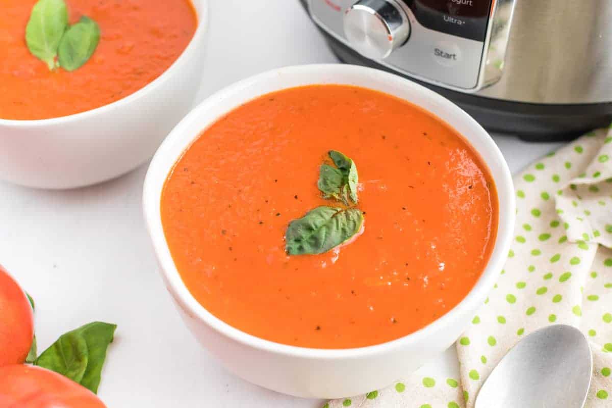 Instant Pot Copycat Nordstrom's Tomato Basil Soup
