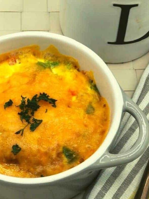 Air Fryer Cheese Omelette (Omelet) Fork To Spoon