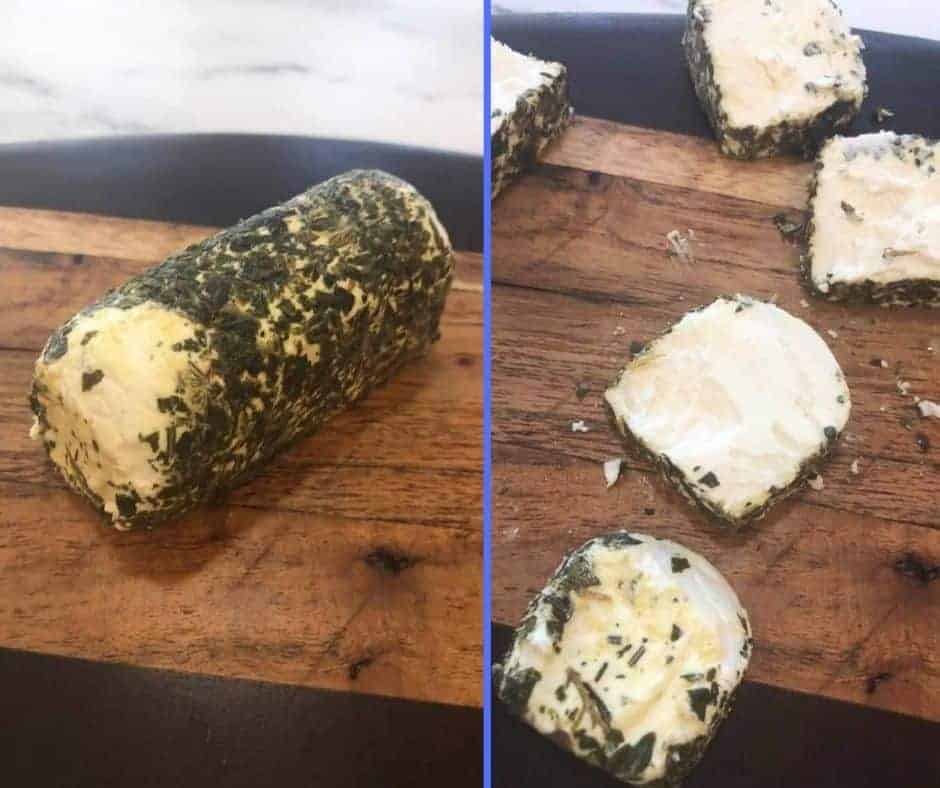 Cut Goat Cheese With Knife