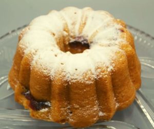 Air Fryer Raspberry Lemon Bundt Cake