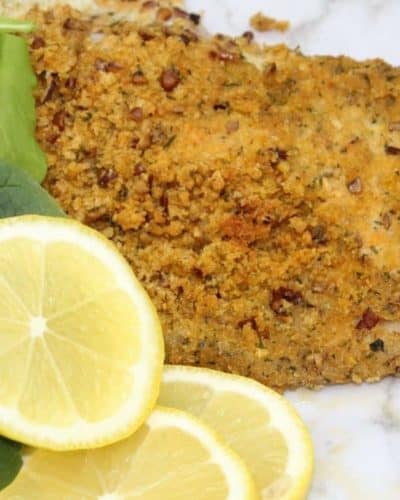 Air Fryer Pecan Crusted Trout