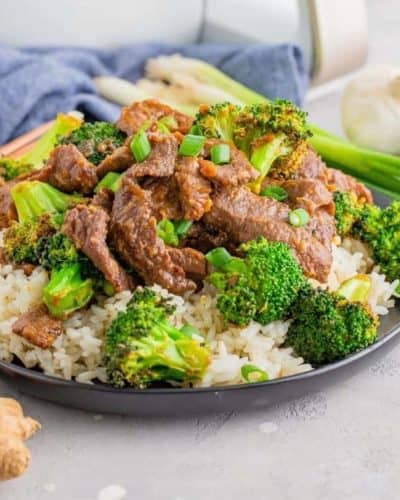 Air fryer beef and broccoli