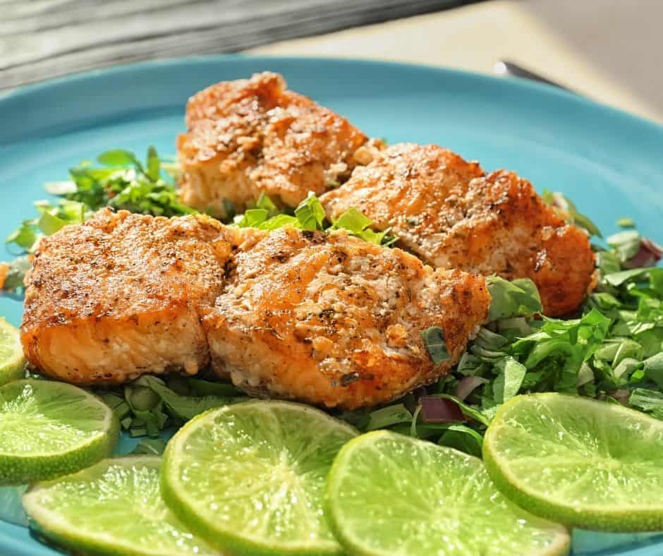 Air Fryer Keto Garlic Butter Salmon