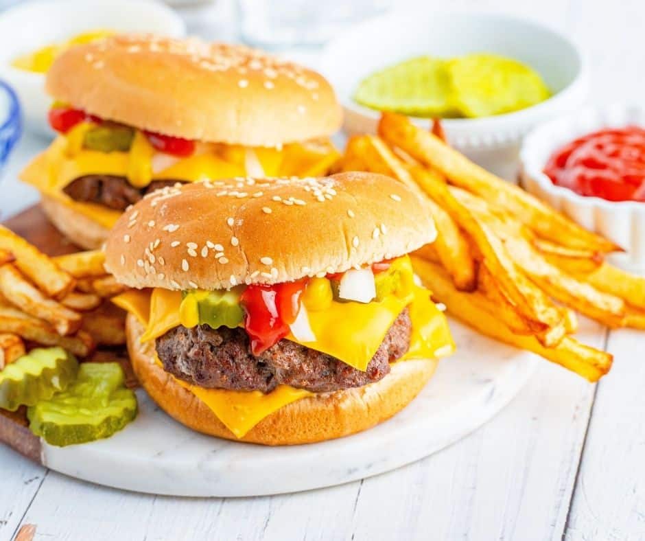 AIR FRYER QUARTER POUNDER WITH CHEESE