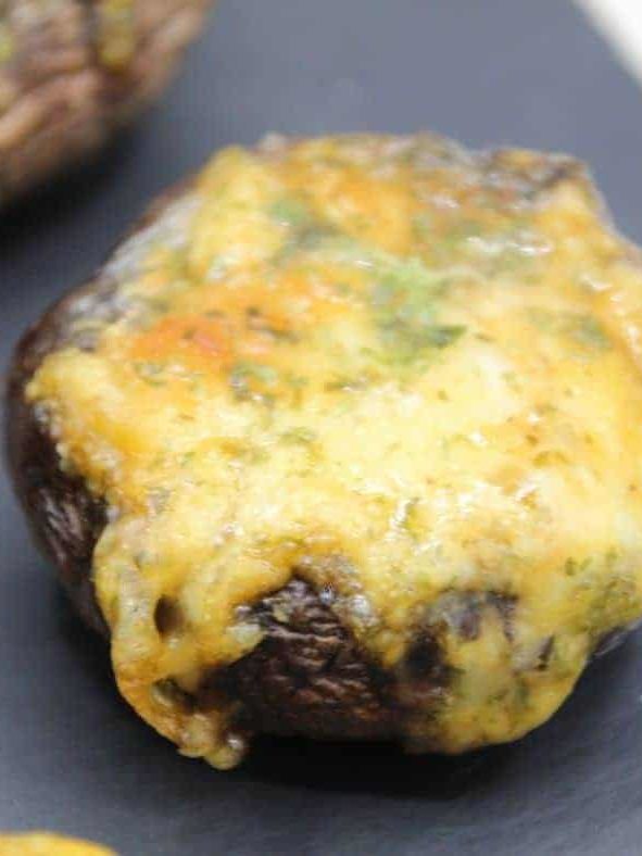 Air Fryer Crab Stuffed Mushrooms - Fork To Spoon