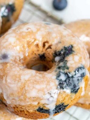 Air Fryer Blueberry Donuts