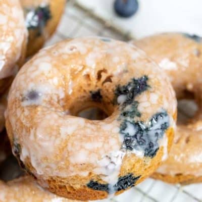 Air Fryer Blueberry Donuts