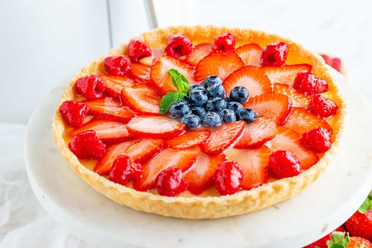 Air Fryer Fruit Tart - Fork To Spoon