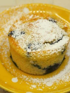 Air Fryer Blueberry Pancake Muffins