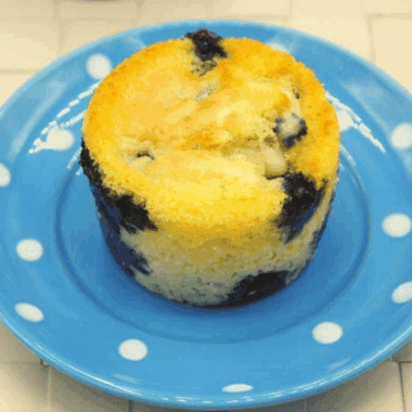 Air Fryer Blueberry Pancake Muffins