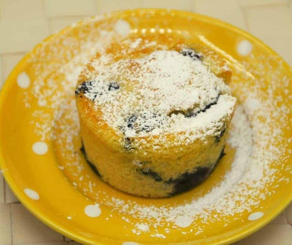 Air Fryer Blueberry Pancake Muffins