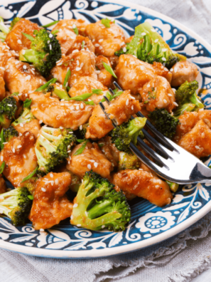 Air Fryer Chicken and Broccoli