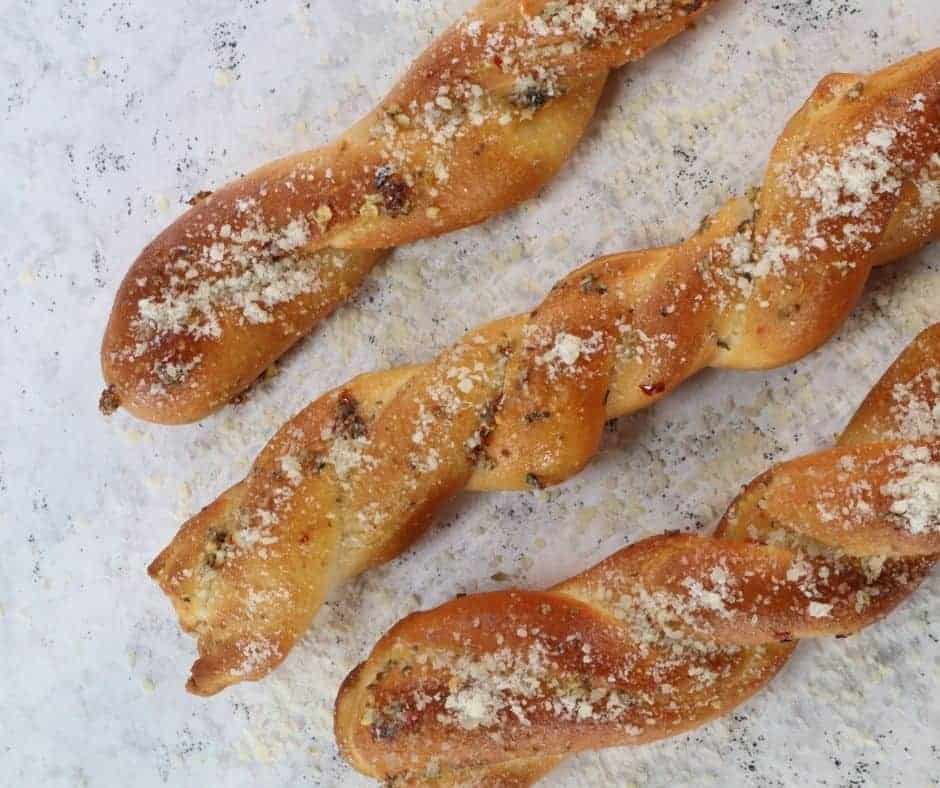 Air Fryer Copycat Domino's Bread Twists