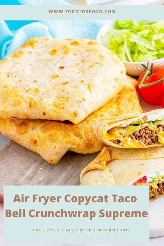 Air Fryer Copycat Taco Bell Crunchwrap Supreme