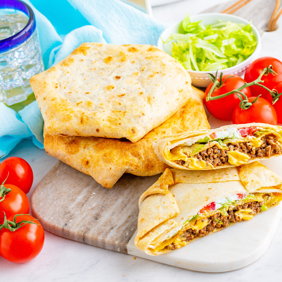 Air Fryer Copycat Taco Bell Crunchwrap Supreme