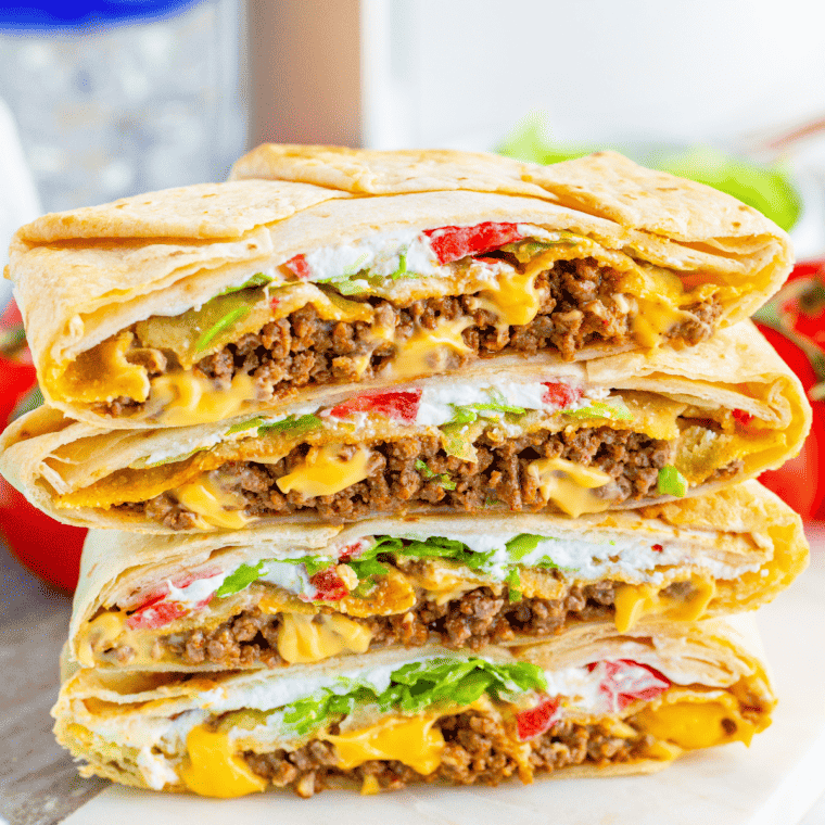 Air Fryer Copycat Crunchwrap Supreme Recipe